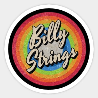 Vintage Style circle - billy strings Sticker